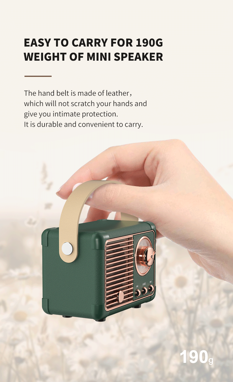 Retro Hifi Stereo Bluetooth Speaker