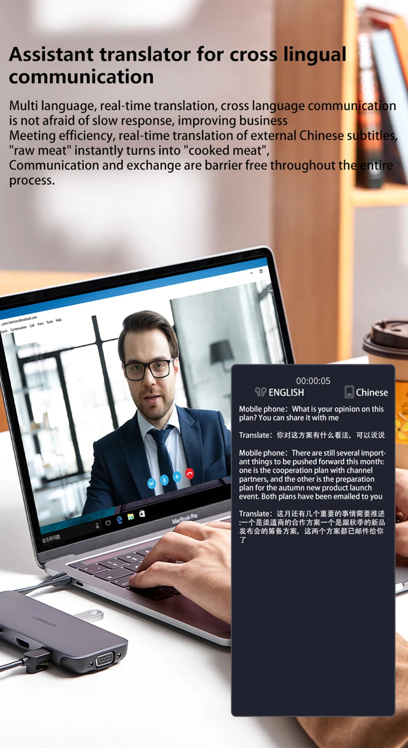 Xiaomi HY-C8 Smart Glasses with AI Translation & Bluetooth Headset