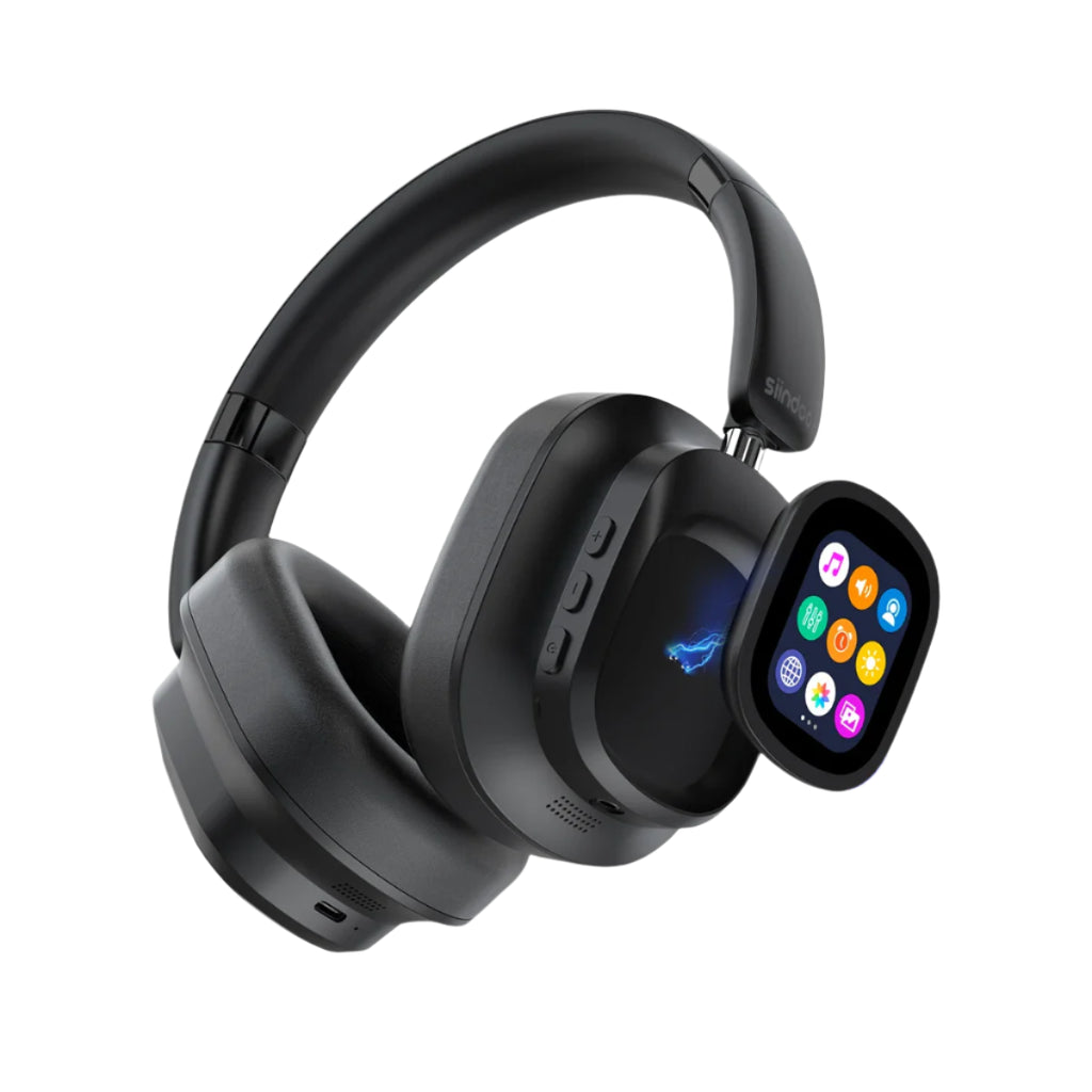 Siindoo ANC930Plus Hybrid ANC Wireless Headphone With Magnetic Touch LED Screen